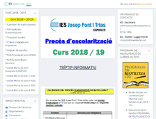 Tablet Screenshot of iesesporles.cat
